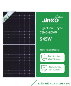 Tấm pin năng lượng mặt trời Jinko 545W